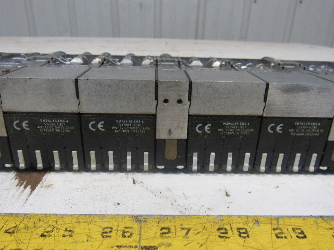 Festo CPX-FB13, CPX-AB-8-M8, VMPA2-FB-EMS-4, VMPA1-FB-EMS-8 Pneumatic Valve Bank