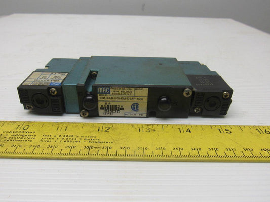 MAC 92B-BAB-000-DM-DJAP-1DG 4/2Way Double Solenoid Operated Valve 110V Coil