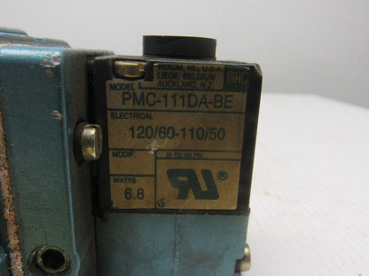 MAC 6331C-311-PM-111DA 4/3 Position Air Valve 1 Solenoid 120V Coil