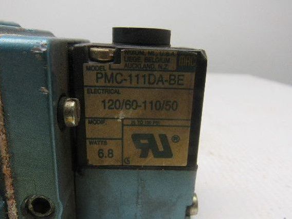 MAC 6331C-311-PM-111DA 4/3 Position Air Valve 1 Solenoid 120V Coil