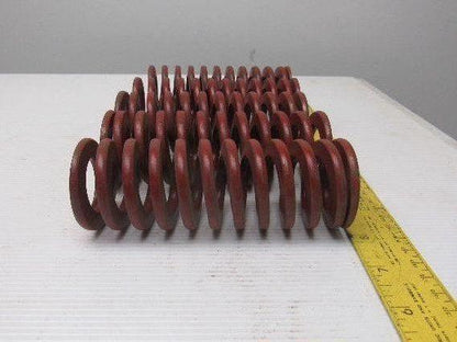 5-1/2" x 2" 1-3/32" Rod Die Spring 1/4" Thick Rectangular Wire Red Lot Of 5
