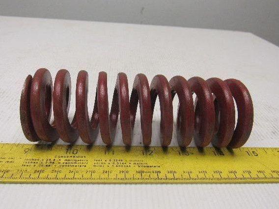 5-1/2" x 2" 1-3/32" Rod Die Spring 1/4" Thick Rectangular Wire Red Lot Of 5