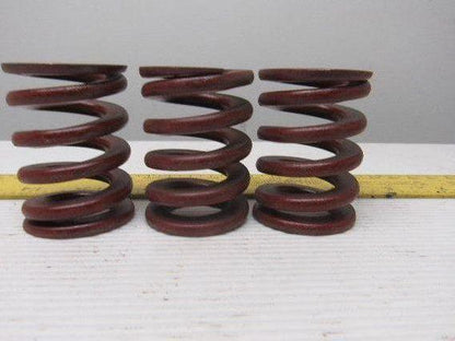 2" x  1-7/16" OD 13/16" Rod Spring 1/4" Thick Rectangular Wire Red Lot Of 3