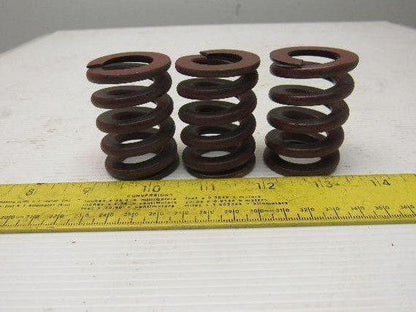 2" x  1-7/16" OD 13/16" Rod Spring 1/4" Thick Rectangular Wire Red Lot Of 3