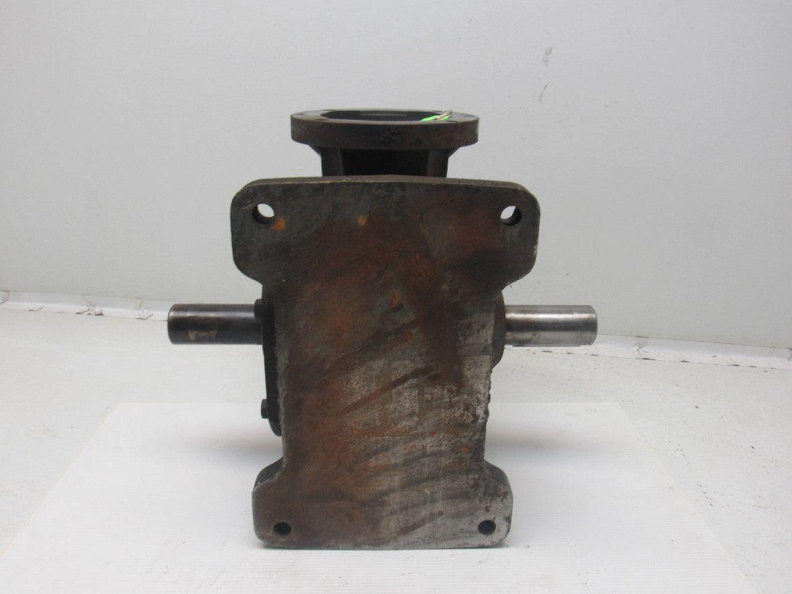 40:1 Ratio Dual Output Winch Gear Reducer C-Face Quill 1-3/8" Output Shaft