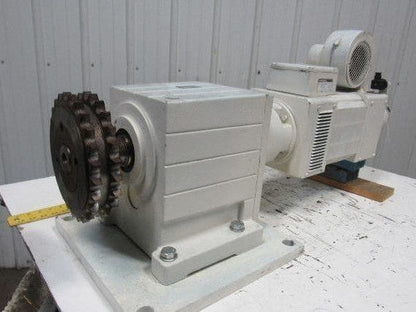 Lenze GST09-2N VBR 1F 14:1 RPM 420V DC 11.40kW Gear Reducer Motor Package