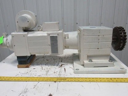 Lenze GST09-2N VBR 1F 14:1 RPM 420V DC 11.40kW Gear Reducer Motor Package