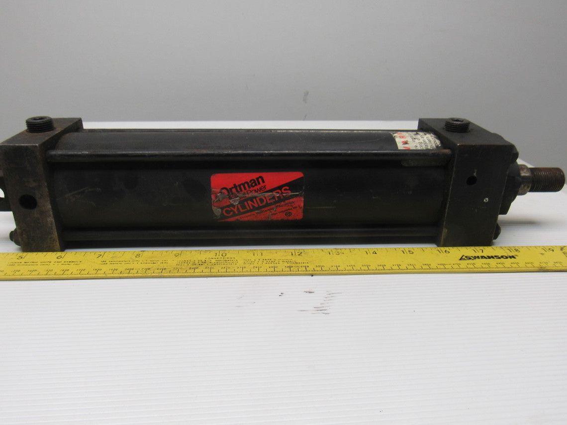 Ortman 2-1/2" Bore 9" Stroke 5/8" Rod Double Acting Air Cylinder