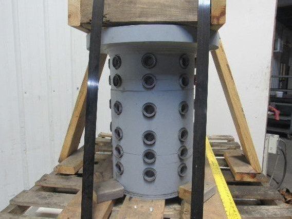 Turret Hydraulic Rotary Manifold 6-Passage 8-Circuit 48-Port SAE Flange Mount