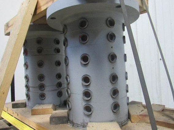 Turret Hydraulic Rotary Manifold 6-Passage 8-Circuit 48-Port SAE Flange Mount