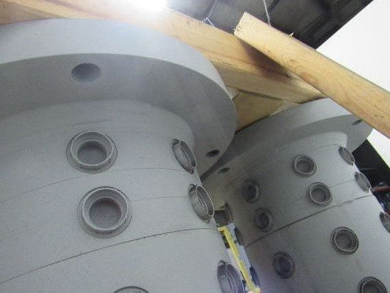 Turret Hydraulic Rotary Manifold 6-Passage 8-Circuit 48-Port SAE Flange Mount