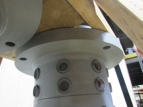 Turret Hydraulic Rotary Manifold 6-Passage 8-Circuit 48-Port SAE Flange Mount