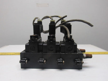 ARO A239SS-120-A Pneumatic Solenoid Air Control 3-Valve Manifold Block 120V