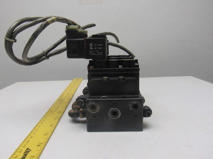 ARO A239SS-120-A Pneumatic Solenoid Air Control 3-Valve Manifold Block 120V