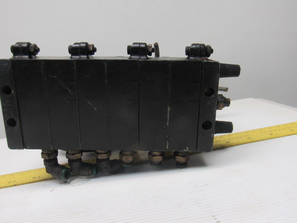 ARO A239SS-120-A Pneumatic Solenoid Air Control 3-Valve Manifold Block 120V