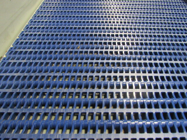 124" Center Drive Slide Bed Conveyor 18" Plastic Chain Belt 130FPM 208-230/460V