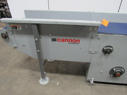 124" Center Drive Slide Bed Conveyor 18" Plastic Chain Belt 130FPM 208-230/460V