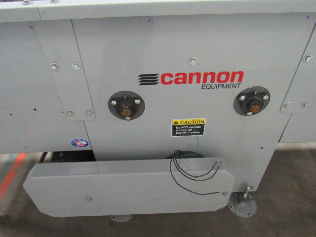 124" Center Drive Slide Bed Conveyor 18" Plastic Chain Belt 130FPM 208-230/460V