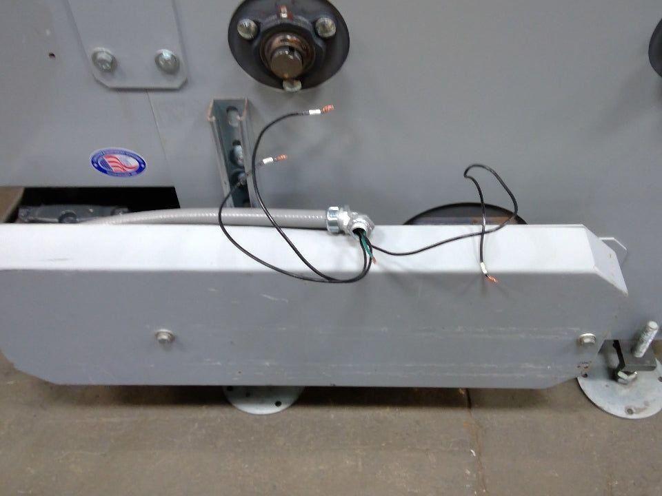 84" Center Drive Slide Bed Conveyor 18" Plastic Chain Belt 130FPM 208-230/460V