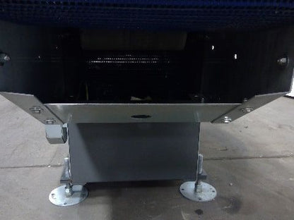 84" Center Drive Slide Bed Conveyor 18" Plastic Chain Belt 130FPM 208-230/460V