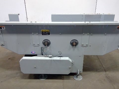 84" Center Drive Slide Bed Conveyor 18" Plastic Chain Belt 130FPM 208-230/460V