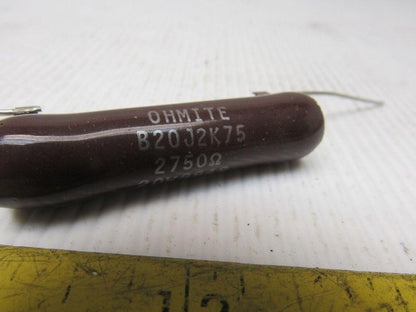 Ohmite 2.75K Ohm 20 Watt, Wirewound Ceramic Power Resistor 20W Lot of 18