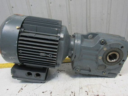SEW-EURODRIVE KA37 DT90S4/TF Gear Motor 1.1KW 1740/70RPM330/575V 3PH