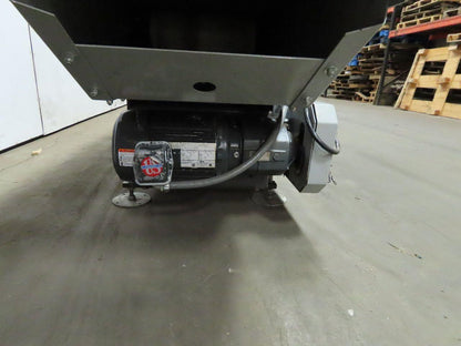 178" to 253" Center Drive Slide Bed Conveyor 18" Plastic Chain Belt 130FPM 3Ph