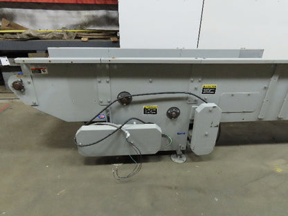 178" to 253" Center Drive Slide Bed Conveyor 18" Plastic Chain Belt 130FPM 3Ph