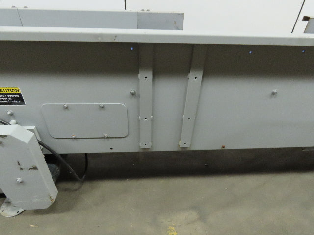 178" to 253" Center Drive Slide Bed Conveyor 18" Plastic Chain Belt 130FPM 3Ph