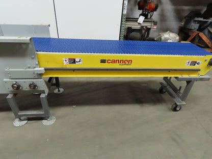 178" to 253" Center Drive Slide Bed Conveyor 18" Plastic Chain Belt 130FPM 3Ph