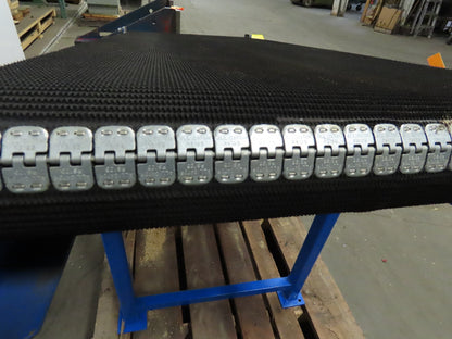 65" Pneumatic Powered Slider Bed 24" Belt Incline Conveyor 0-22 FPM
