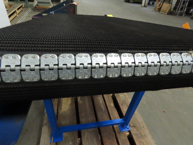 65" Pneumatic Powered Slider Bed 24" Belt Incline Conveyor 0-22 FPM