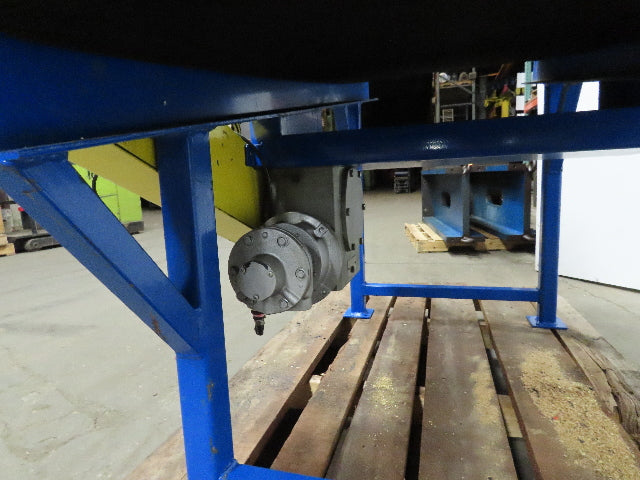 65" Pneumatic Powered Slider Bed 24" Belt Incline Conveyor 0-22 FPM