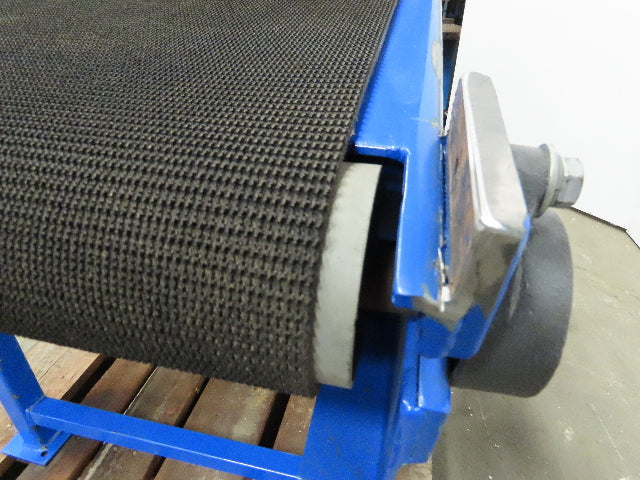 65" Pneumatic Powered Slider Bed 24" Belt Incline Conveyor 0-22 FPM