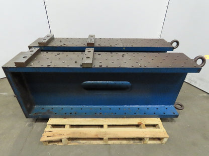Steel Welded Webb Right Angle Plate Machine Mounting Bracket 61-3/4x23-3/4x1-3/4