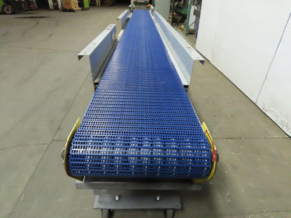 211" to 289" Extendable Center Drive Slide Bed Belt Conveyor 18" 126FPM 3Ph