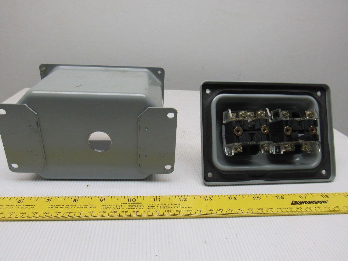 Hoffman E-D2PBX 2Push Button Enclosure 30.5mm 5.75 X 4.00 X 3.75 W/Buttons
