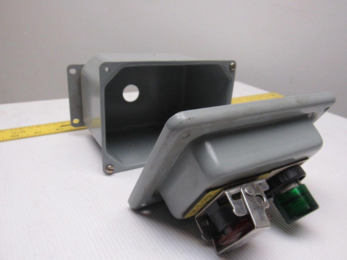 Hoffman E-D2PBX 2Push Button Enclosure 30.5mm 5.75 X 4.00 X 3.75 W/Buttons