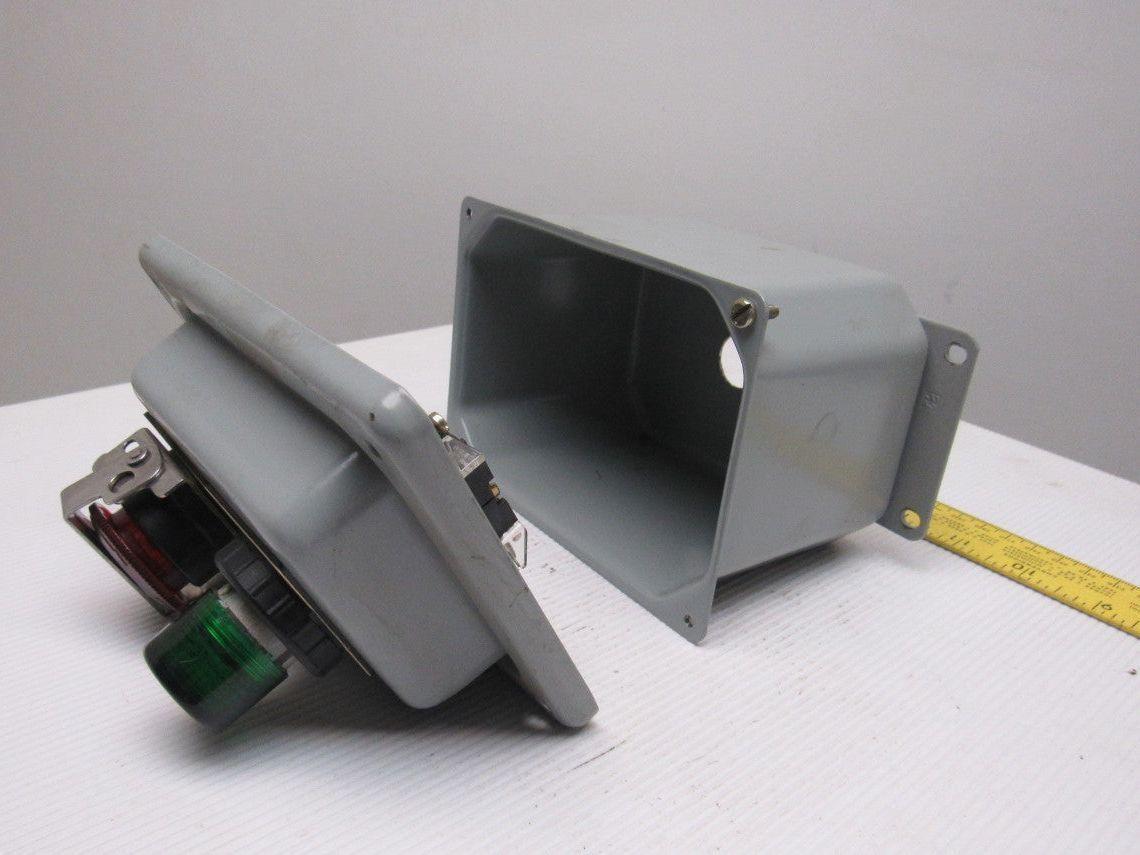 Hoffman E-D2PBX 2Push Button Enclosure 30.5mm 5.75 X 4.00 X 3.75 W/Buttons