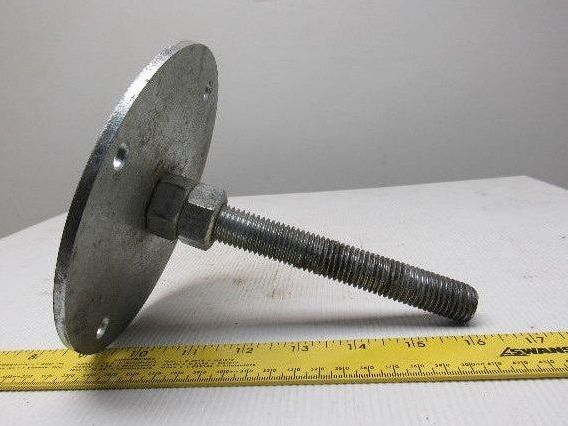 Machine Leveling Feet 6" Base 3/4"-10x6-1/4" Threaded Stud Lot of 4