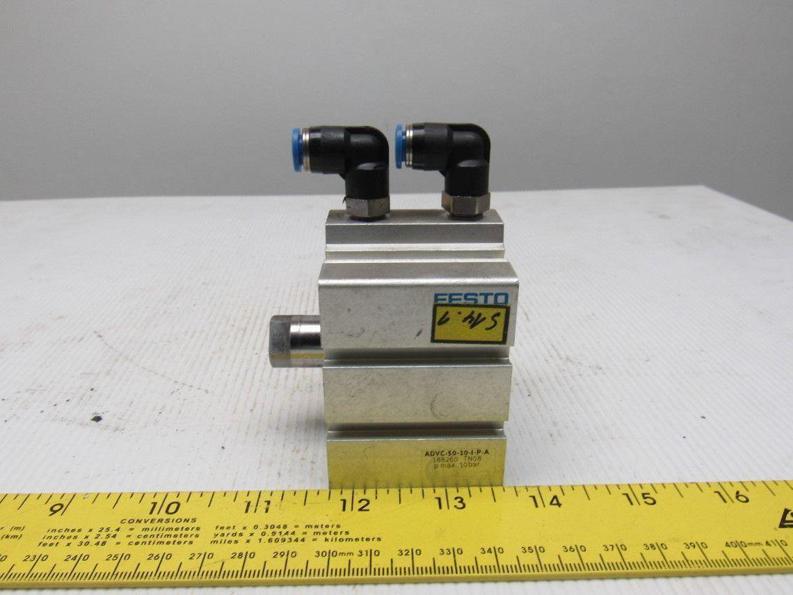Festo ADVC-50-10-I-P-A Pneumatic Air Cylinder 50mm Bore 10mm Stroke