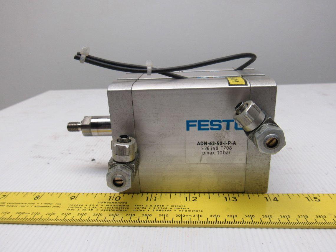 Festo AND-63-50-I-P-A Pneumatic Air Cylinder 63mm Bore 50mm Stroke