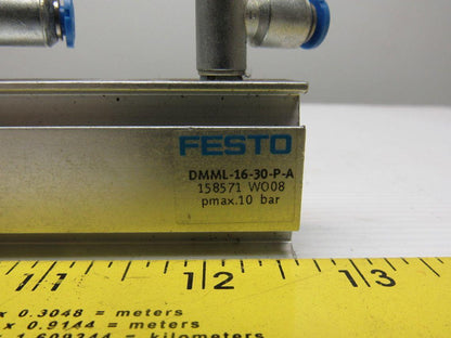 Festo DMML-16-30-P-A Compact Air16 Bore 30mm Stroke Flex Cush Sensor Ready