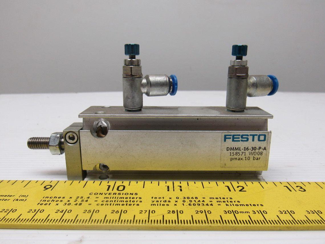 Festo DMML-16-30-P-A Compact Air16 Bore 30mm Stroke Flex Cush Sensor Ready
