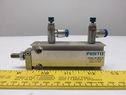 Festo DMML-16-30-P-A Compact Air16 Bore 30mm Stroke Flex Cush Sensor Ready