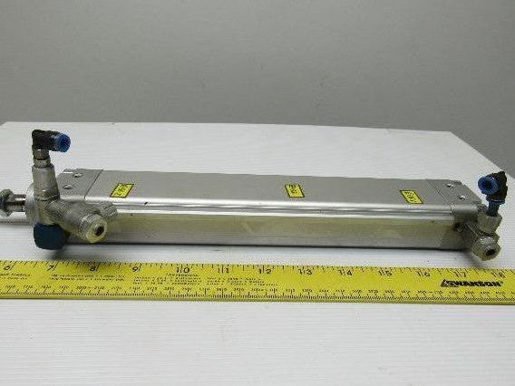 Festo DZH-32-200-PPV-A Pneumatic Flat Cylinder 32mm Bore 200mm Stroke 10 Bar Max