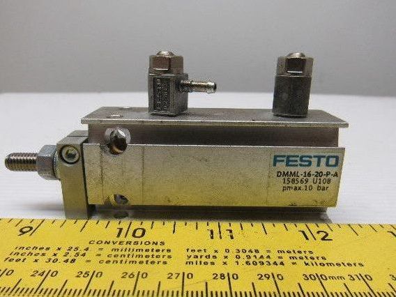 Festo DmmL-15-20-P-A Compact Air16 Bore 20mm Stroke Flex Cush Sensor Ready