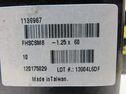 Holo-Chrome FHSCSM8-1.25x60 Flat Head Screw M8x1.25mm Thread 60mm  Lot of 150