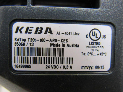 KEBA T20T-T00-AR0-CE6 Teach Pendant